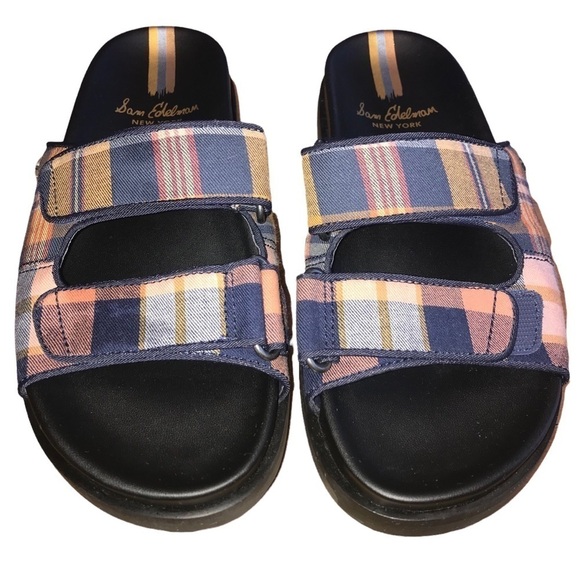 Sam Edelman Slip On Eliana Chunky Platform Sandal Slides Size 7.5 - Picture 1 of 7